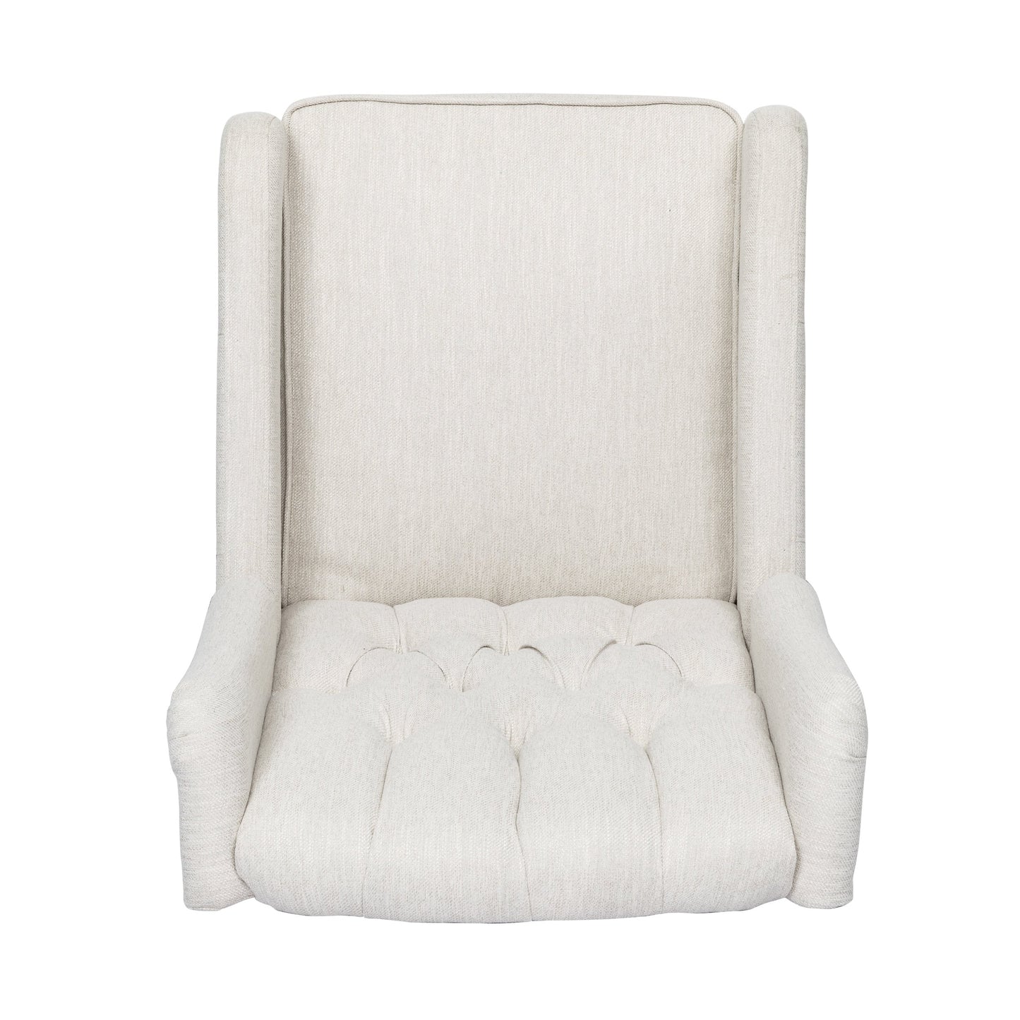 Fauteuil inclinable rotatif à 360° de style classique pour salon ou chambre à coucher, avec commande à levier pour la lecture et la détente