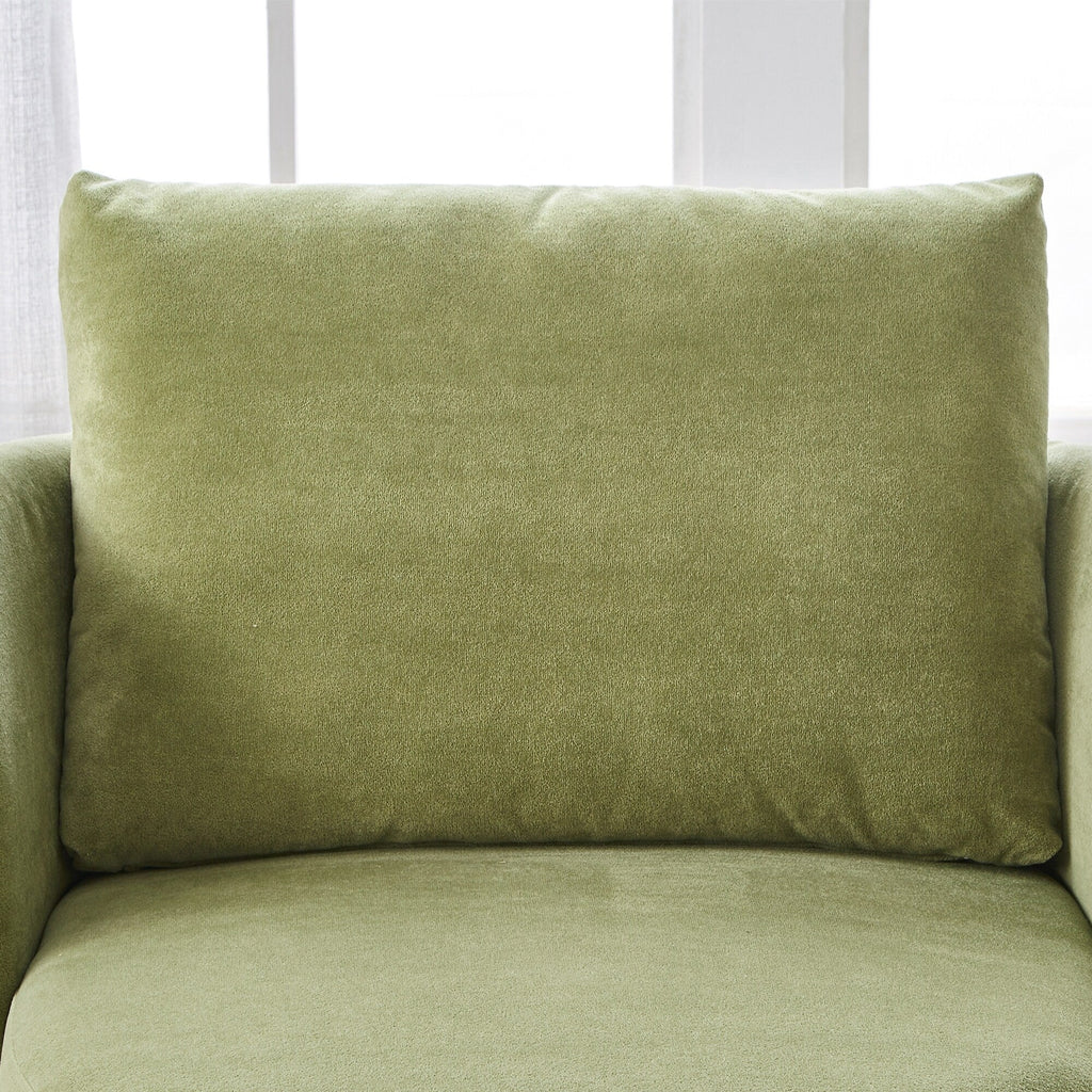 Fauteuil pivotant à 360°, fauteuil tonneau en chenille, fauteuil de salon design incurvé, fauteuil pivotant rembourré pour salon