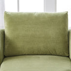 Fauteuil pivotant à 360°, fauteuil tonneau en chenille, fauteuil de salon design incurvé, fauteuil pivotant rembourré pour salon