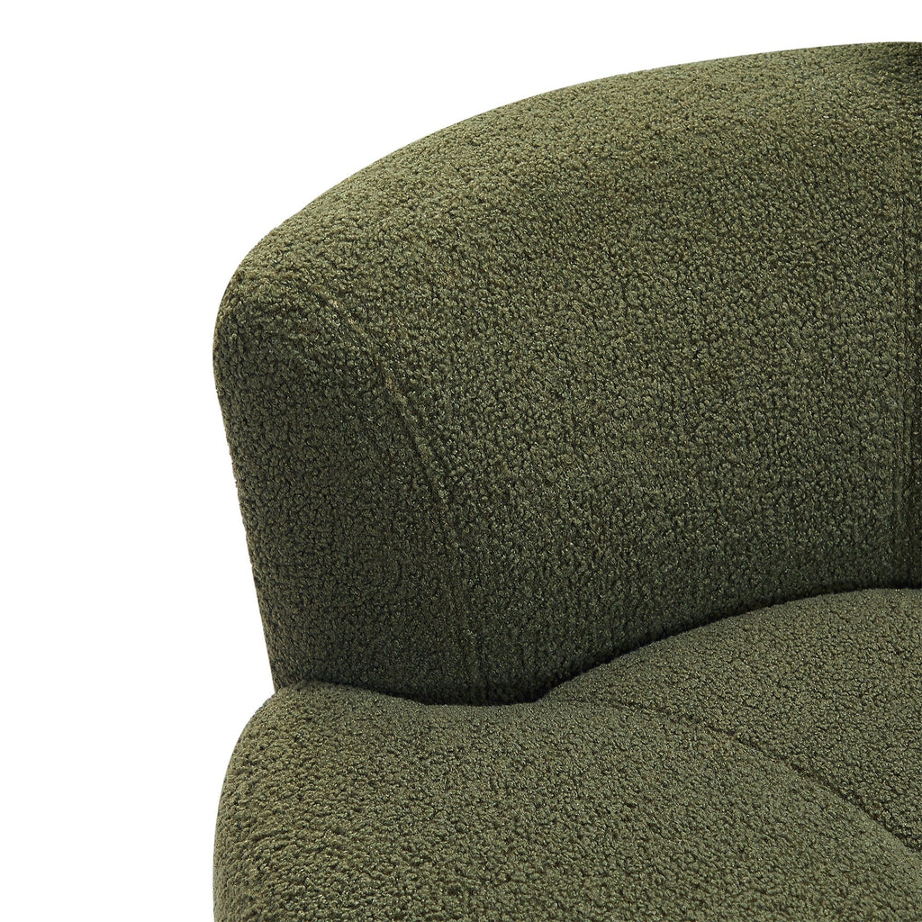 Fauteuil pivotant à 360°, fauteuil tonneau rembourré avec appui-tête réglable, fauteuil rond pivotant moderne pour salon