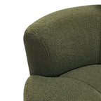 Fauteuil pivotant à 360°, fauteuil tonneau rembourré avec appui-tête réglable, fauteuil rond pivotant moderne pour salon