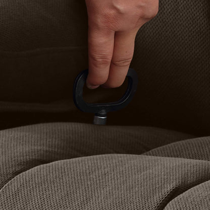 Fauteuil inclinable chauffant et massant pivotant à 360° avec chargement USB, porte-gobelets, rangement latéral et revêtement en polaire moelleux