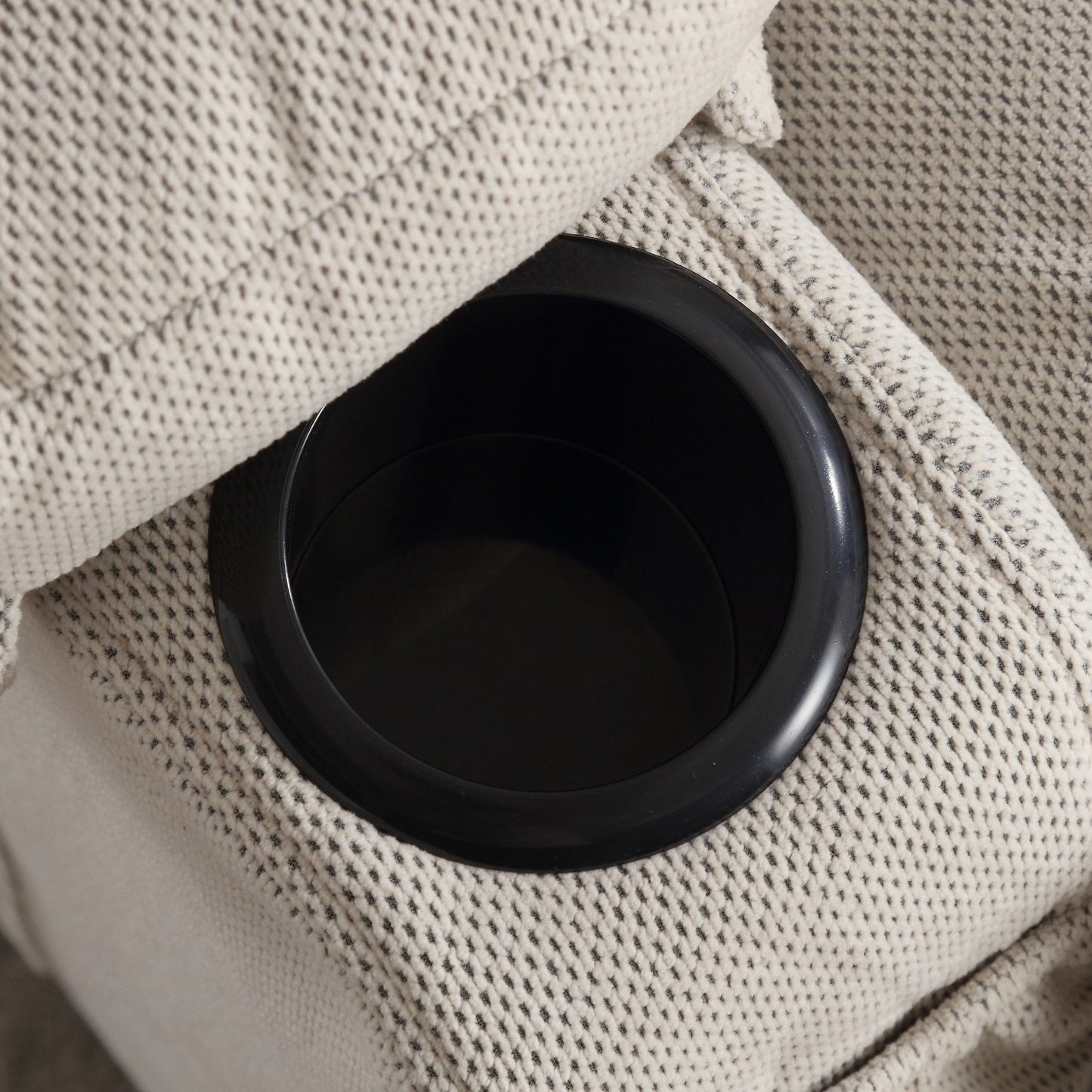Fauteuil inclinable chauffant et massant pivotant à 360° avec chargement USB, porte-gobelets, rangement latéral et revêtement en polaire moelleux