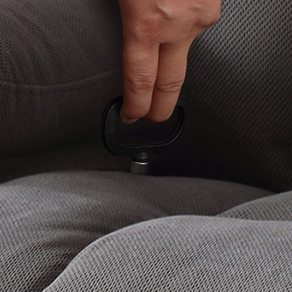 Fauteuil inclinable chauffant et massant pivotant à 360° avec chargement USB, porte-gobelets, rangement latéral et revêtement en polaire moelleux