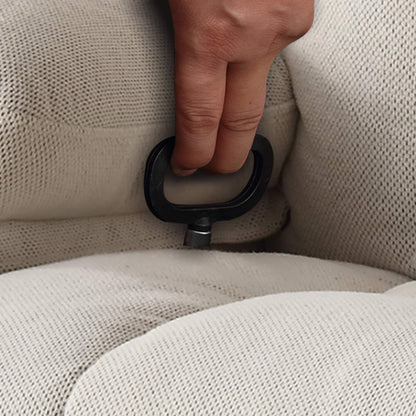 Fauteuil inclinable chauffant et massant pivotant à 360° avec chargement USB, porte-gobelets, rangement latéral et revêtement en polaire moelleux
