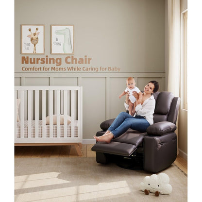Fauteuils inclinables surdimensionnés pivotants à 360° avec chauffage et massage
