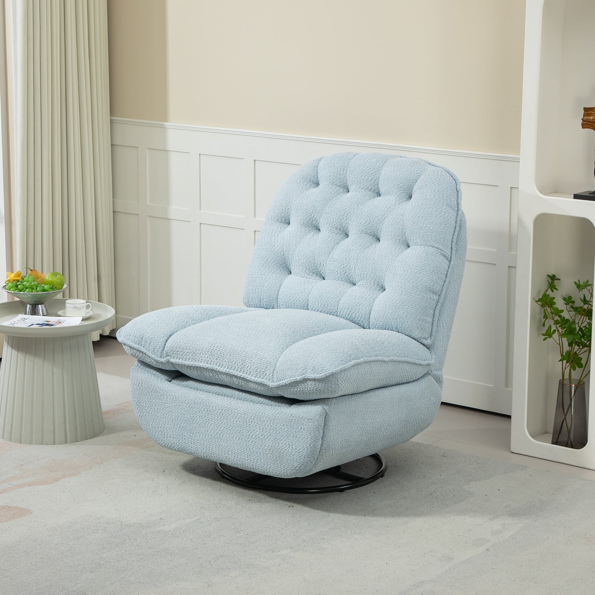Ensemble de 2 fauteuils inclinables pivotants et réglables à 360 degrés