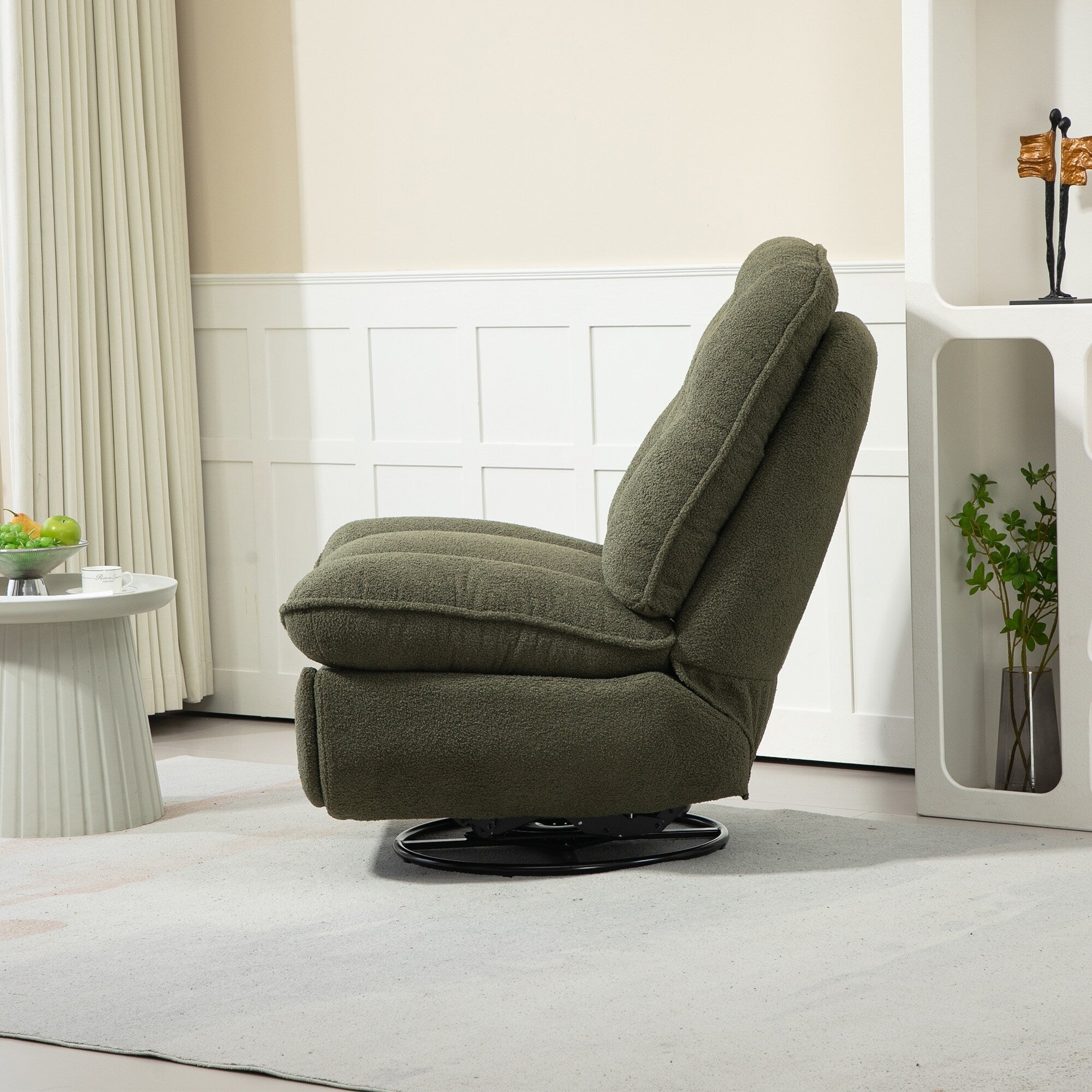 Ensemble de 2 fauteuils inclinables pivotants et réglables à 360 degrés