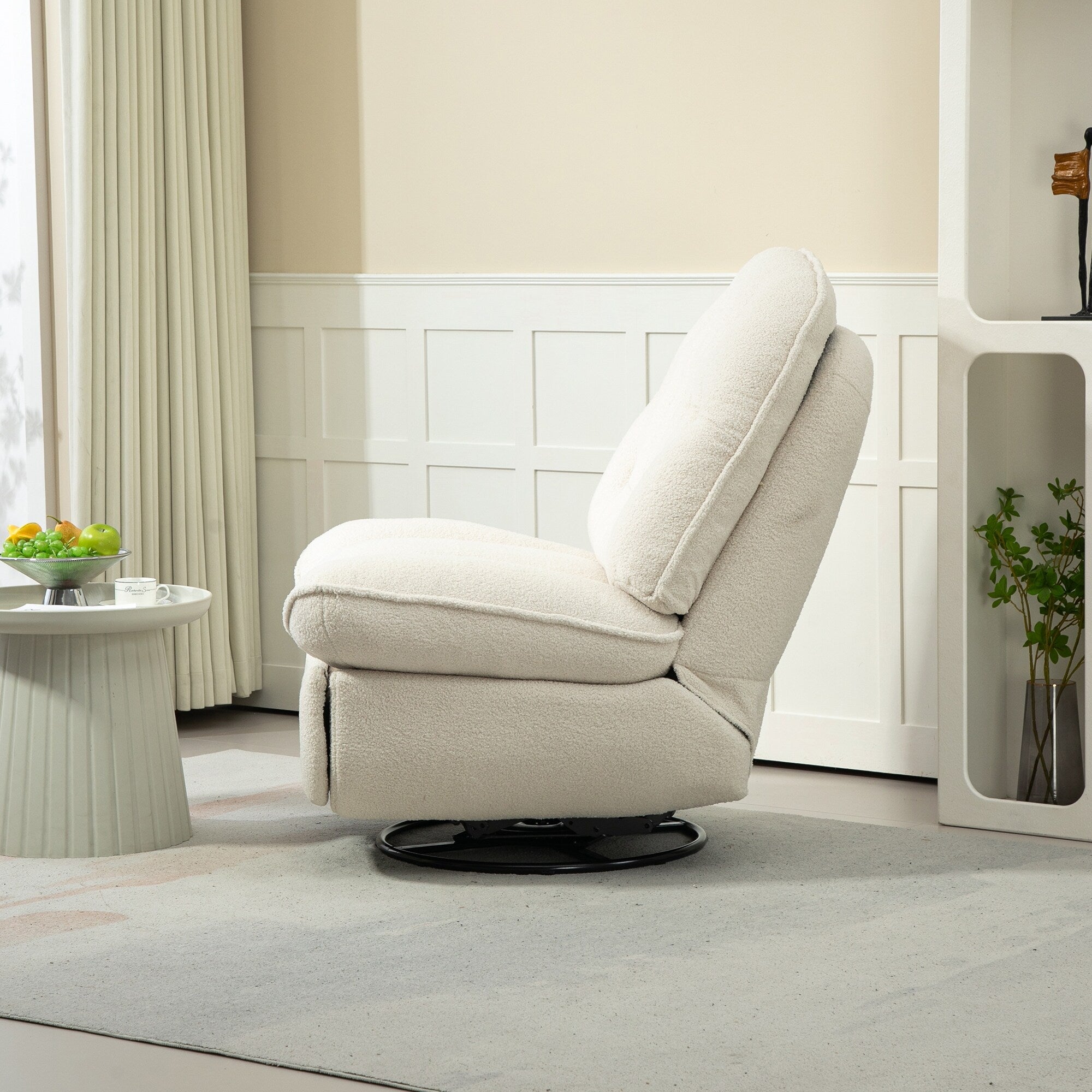 Ensemble de 2 fauteuils inclinables pivotants et réglables à 360 degrés
