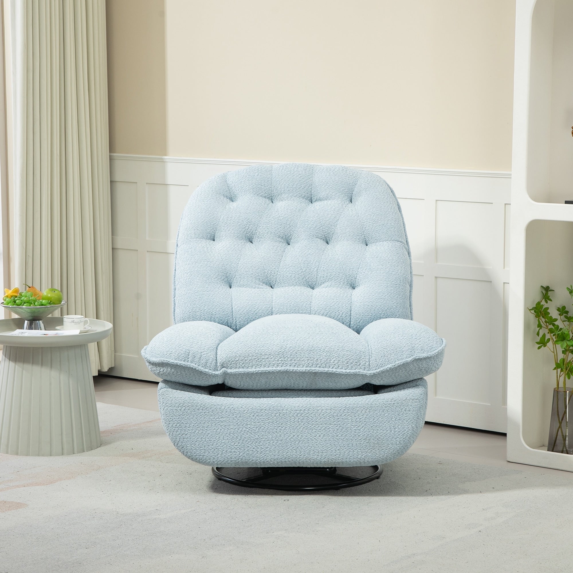 Ensemble de 2 fauteuils inclinables pivotants et réglables à 360 degrés