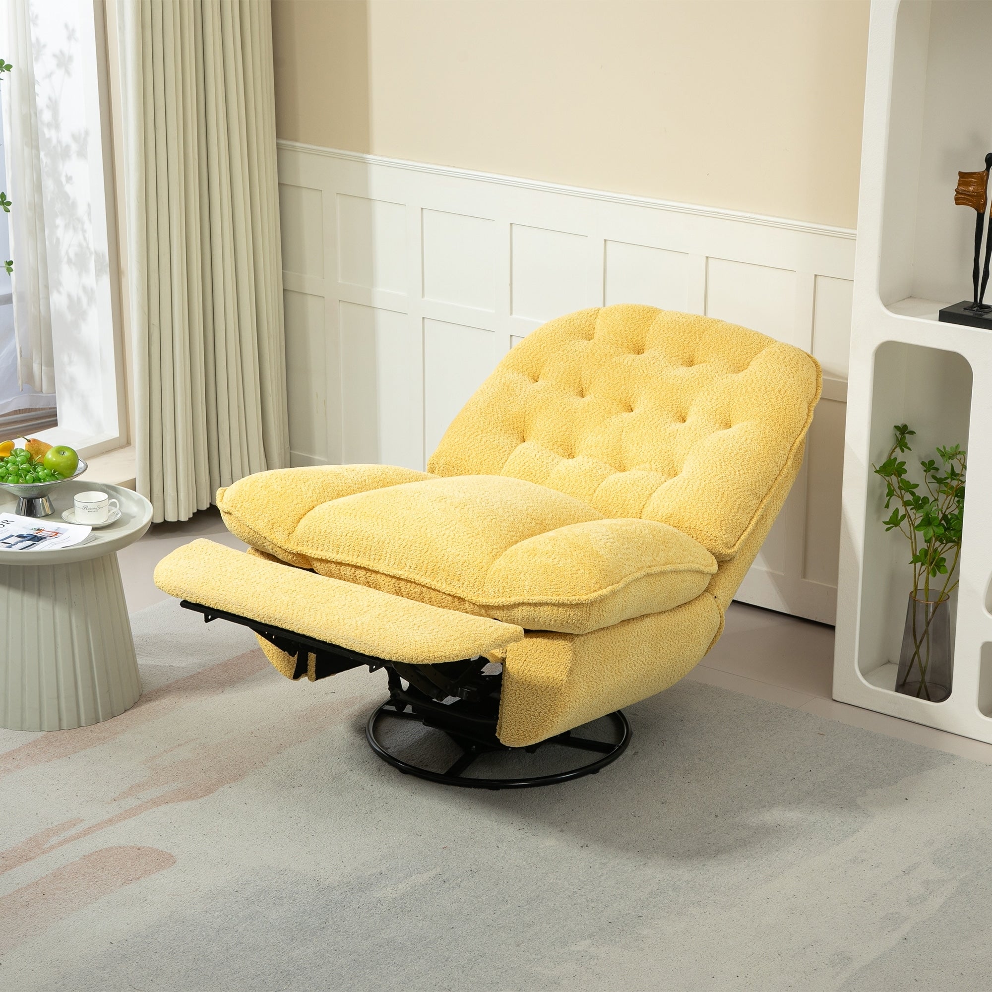 Ensemble de 2 fauteuils inclinables pivotants et réglables à 360 degrés