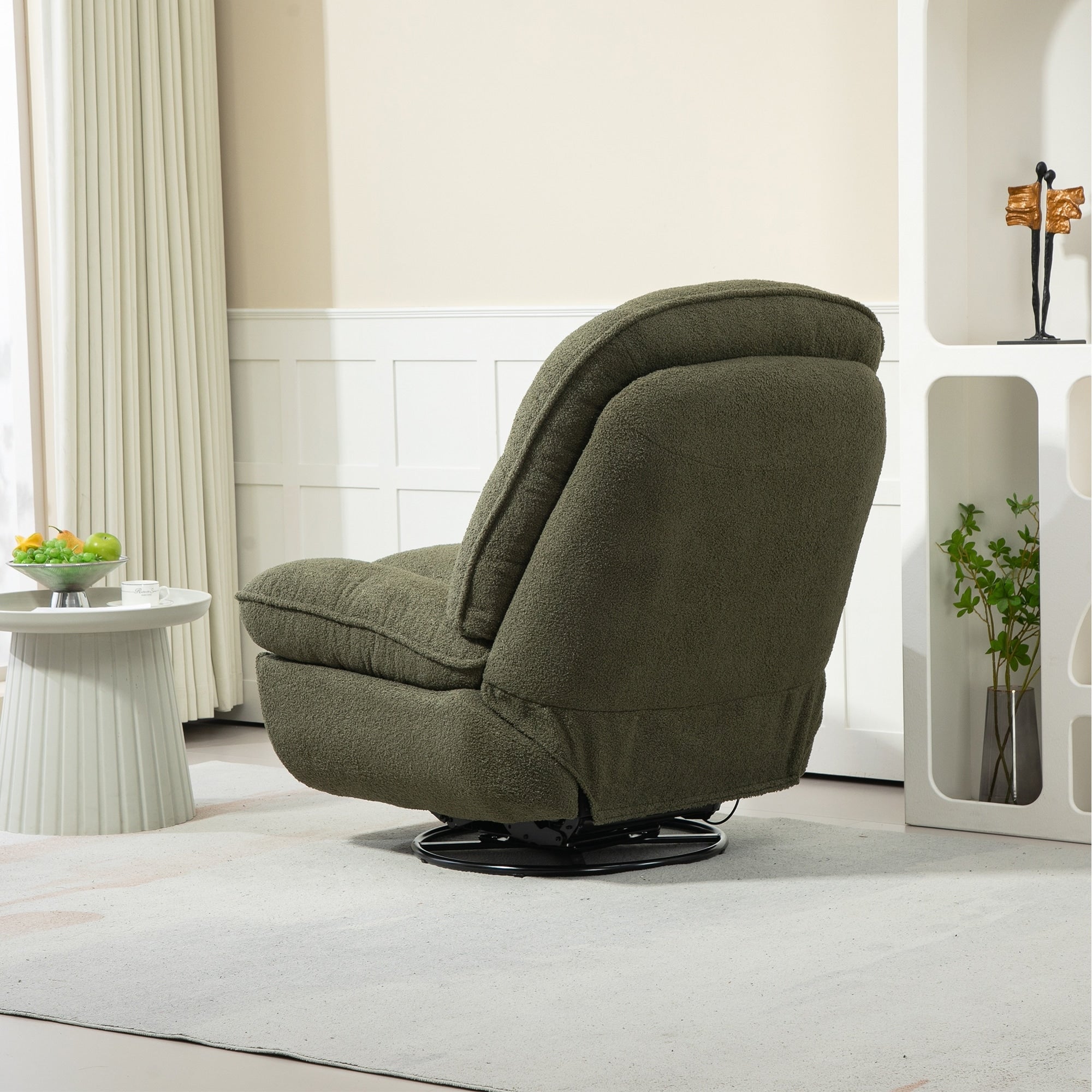 Ensemble de 2 fauteuils inclinables pivotants et réglables à 360 degrés