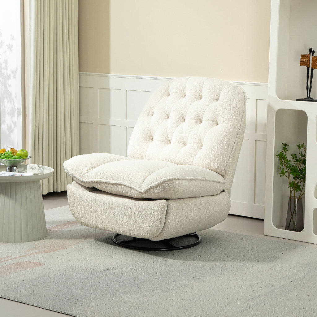 Ensemble de 2 fauteuils inclinables pivotants et réglables à 360 degrés
