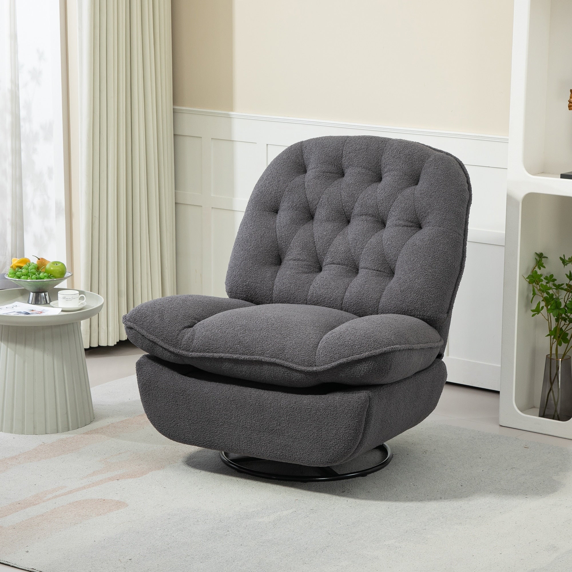 Ensemble de 2 fauteuils inclinables pivotants et réglables à 360 degrés