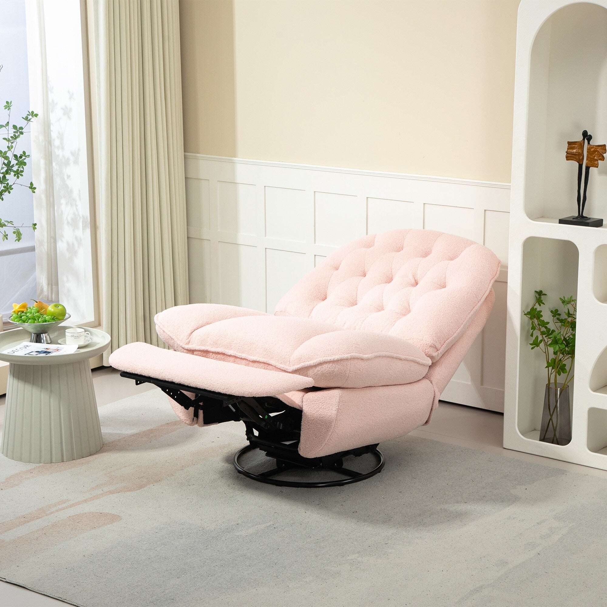 Ensemble de 2 fauteuils inclinables pivotants et réglables à 360 degrés