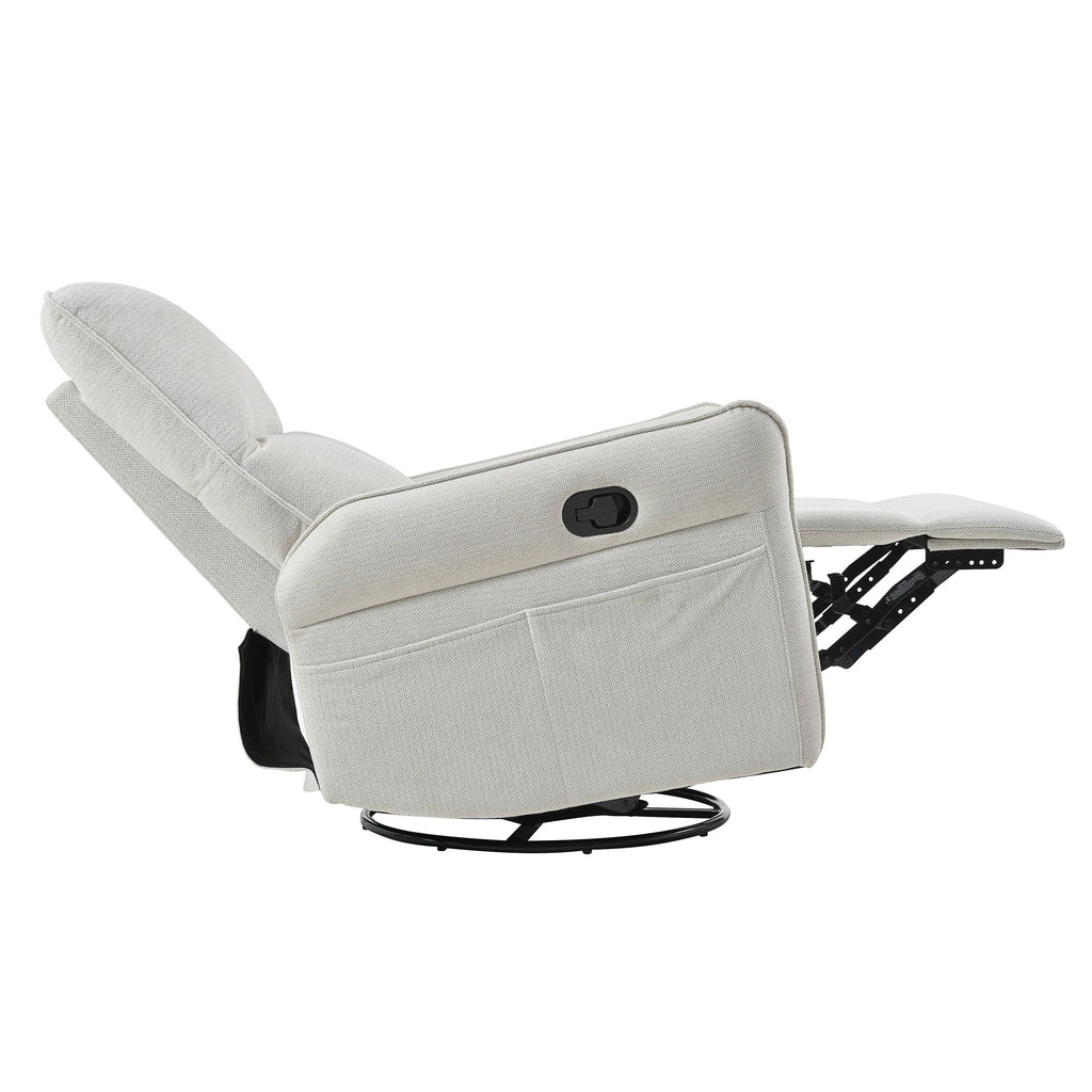 Fauteuil inclinable manuel pivotant à 360° pour salon et chambre à coucher
