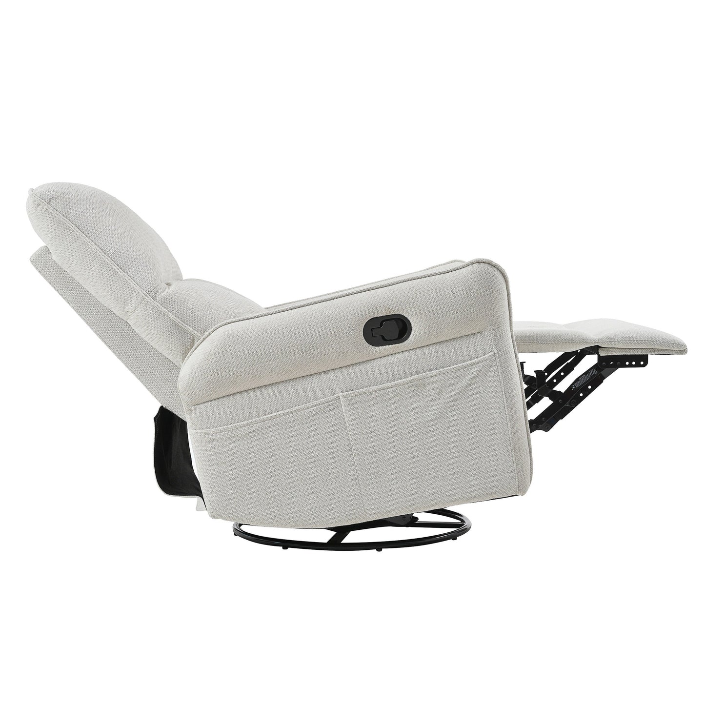 Fauteuil inclinable manuel pivotant à 360° pour salon et chambre à coucher