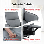 Fauteuil inclinable manuel pivotant à 360° pour salon et chambre à coucher