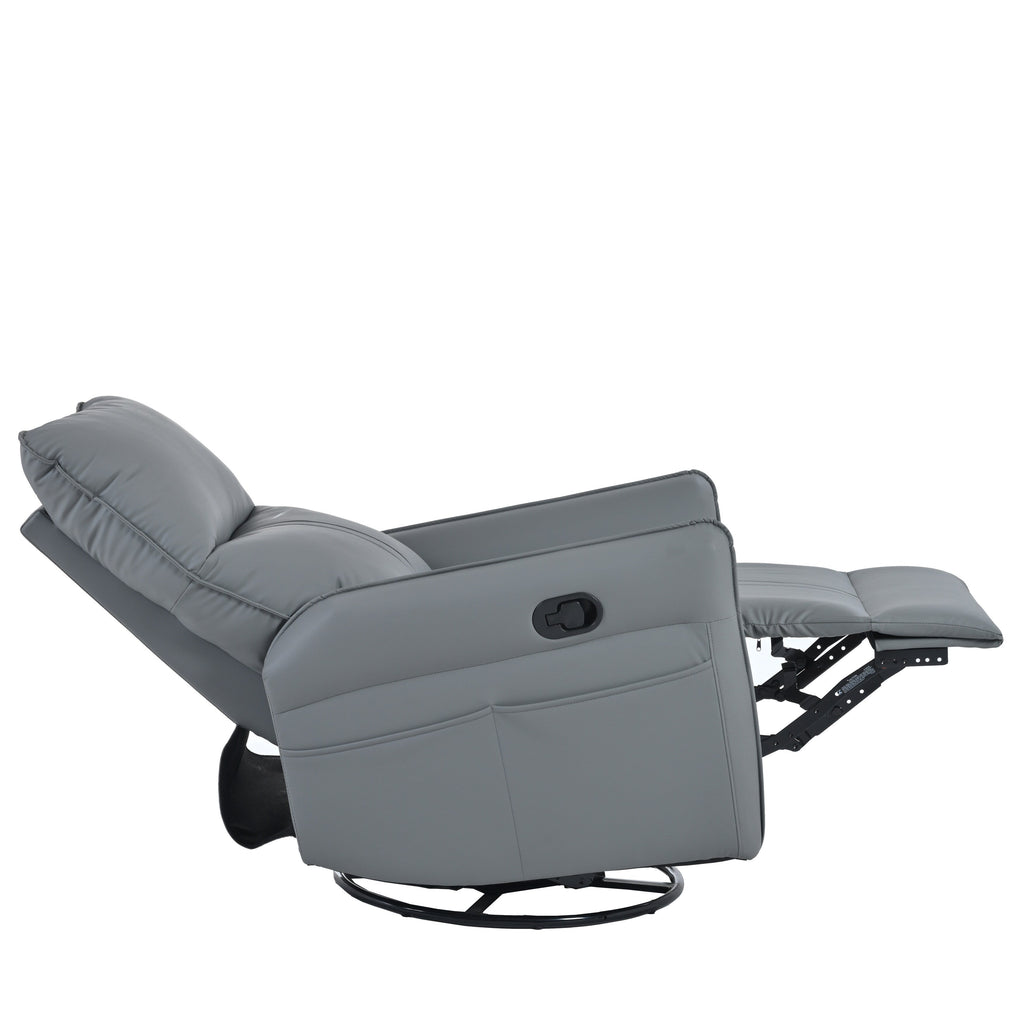 Fauteuil inclinable manuel pivotant à 360° pour salon et chambre à coucher