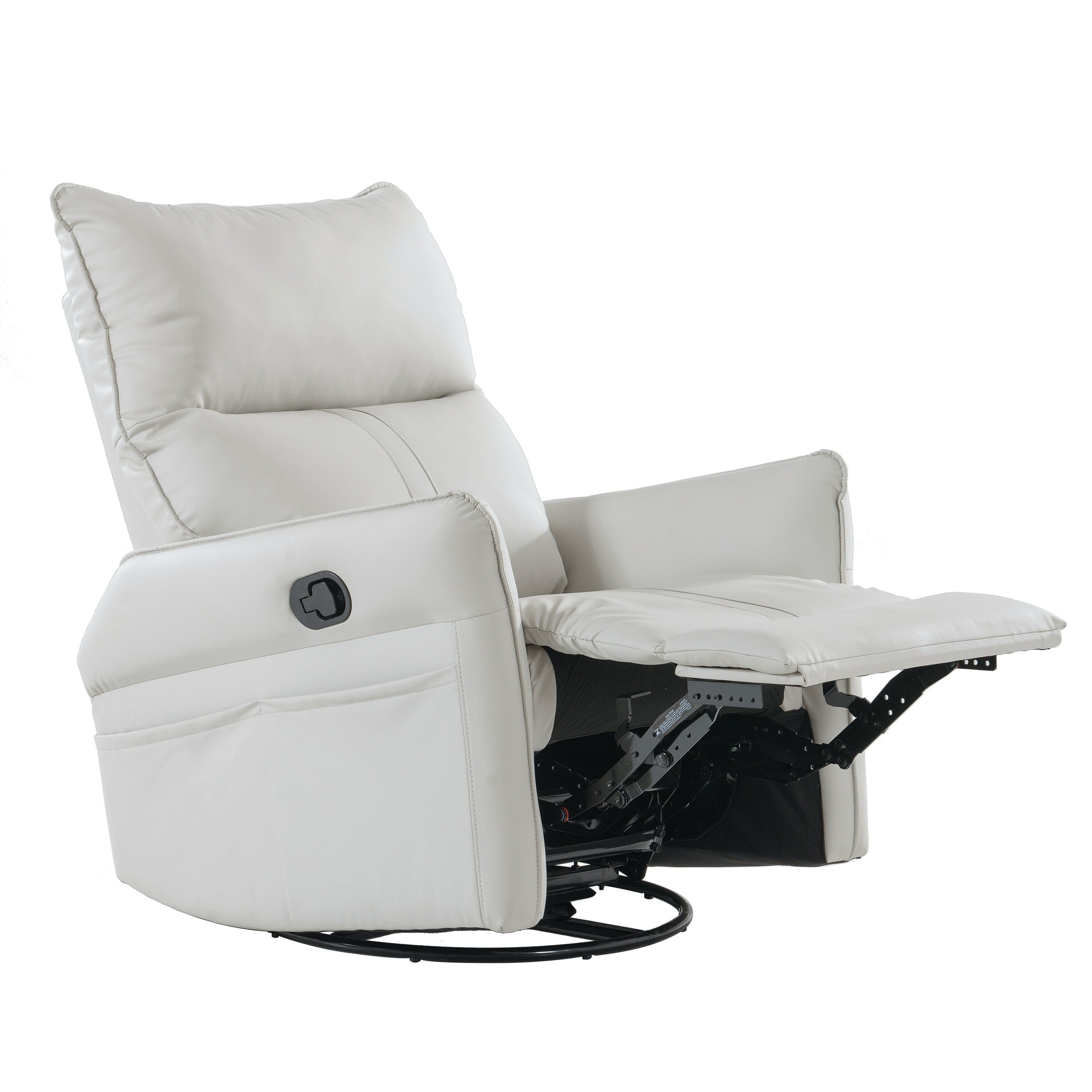 Fauteuil inclinable manuel pivotant à 360° pour salon et chambre à coucher