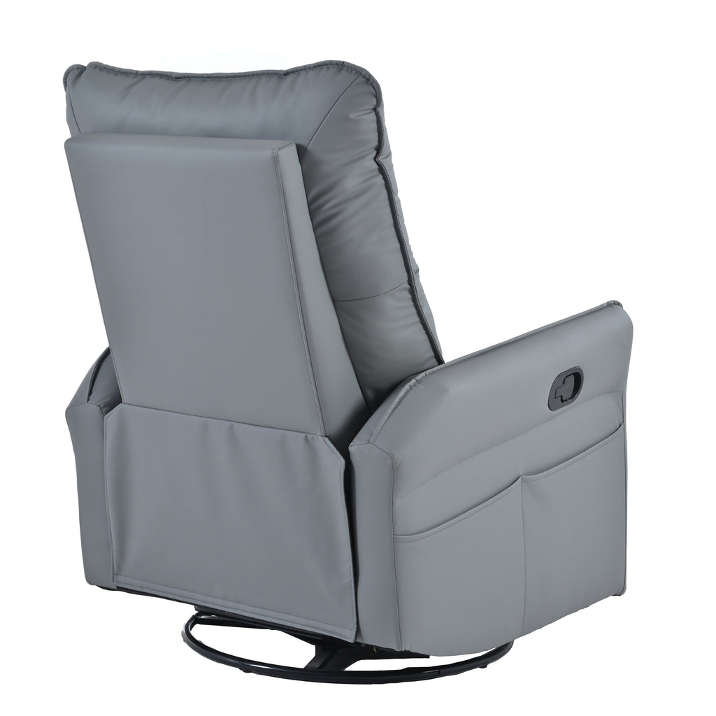 Fauteuil inclinable manuel pivotant à 360° pour salon et chambre à coucher