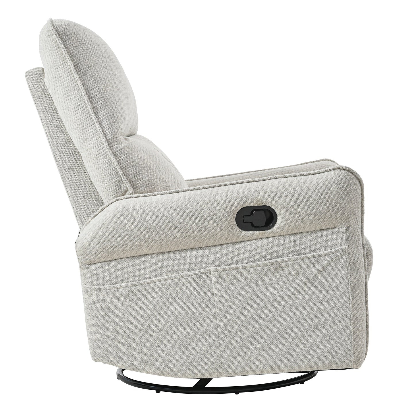 Fauteuil inclinable manuel pivotant à 360° pour salon et chambre à coucher