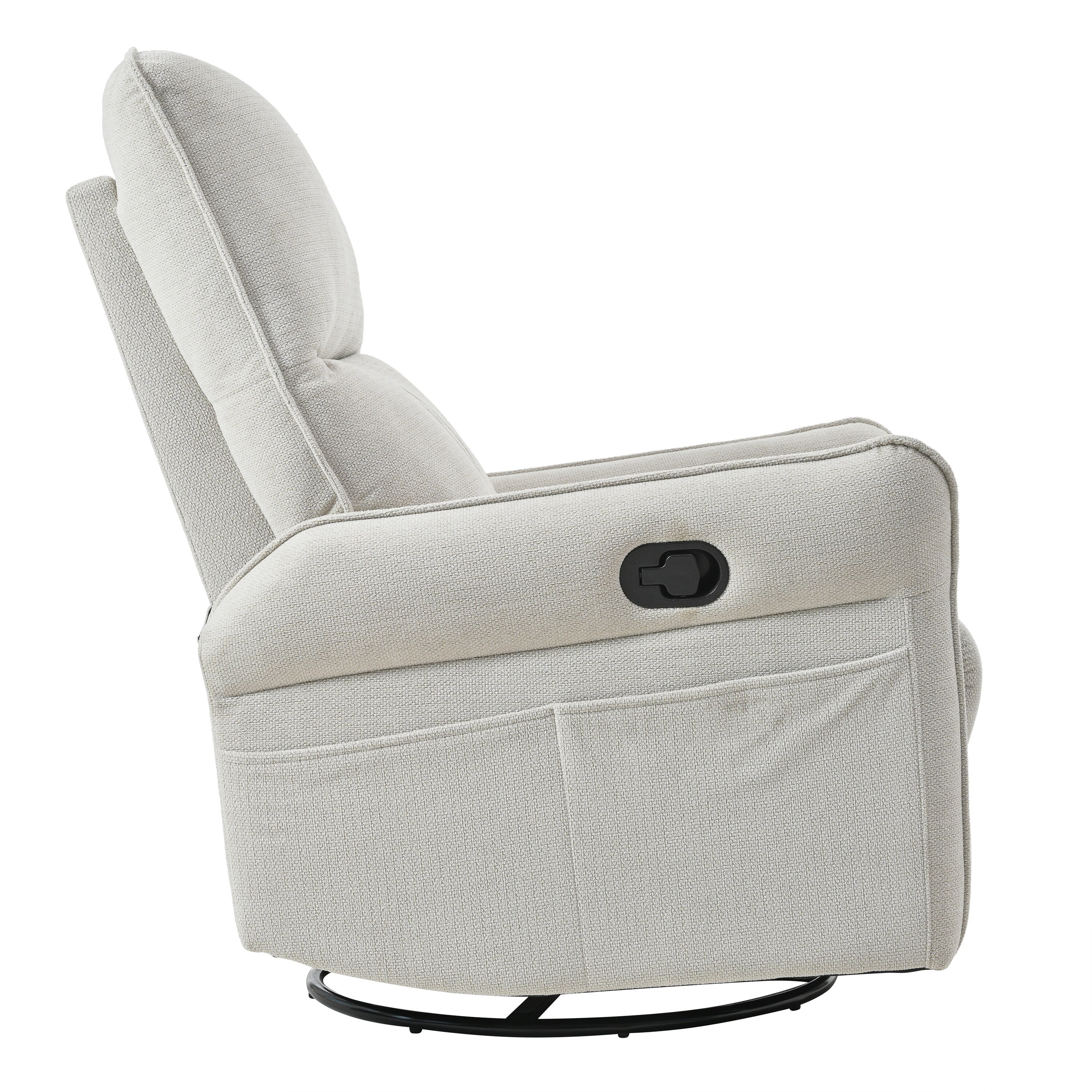 Fauteuil inclinable manuel pivotant à 360° pour salon et chambre à coucher