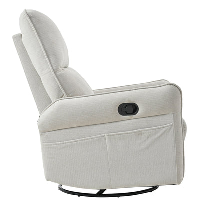 Fauteuil inclinable manuel pivotant à 360° pour salon et chambre à coucher