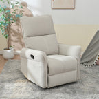 Fauteuil inclinable pivotant à 360°, fauteuil à bascule pivotant pour chambre d'enfant, fauteuil planeur, fauteuil inclinable pivotant à bascule moderne