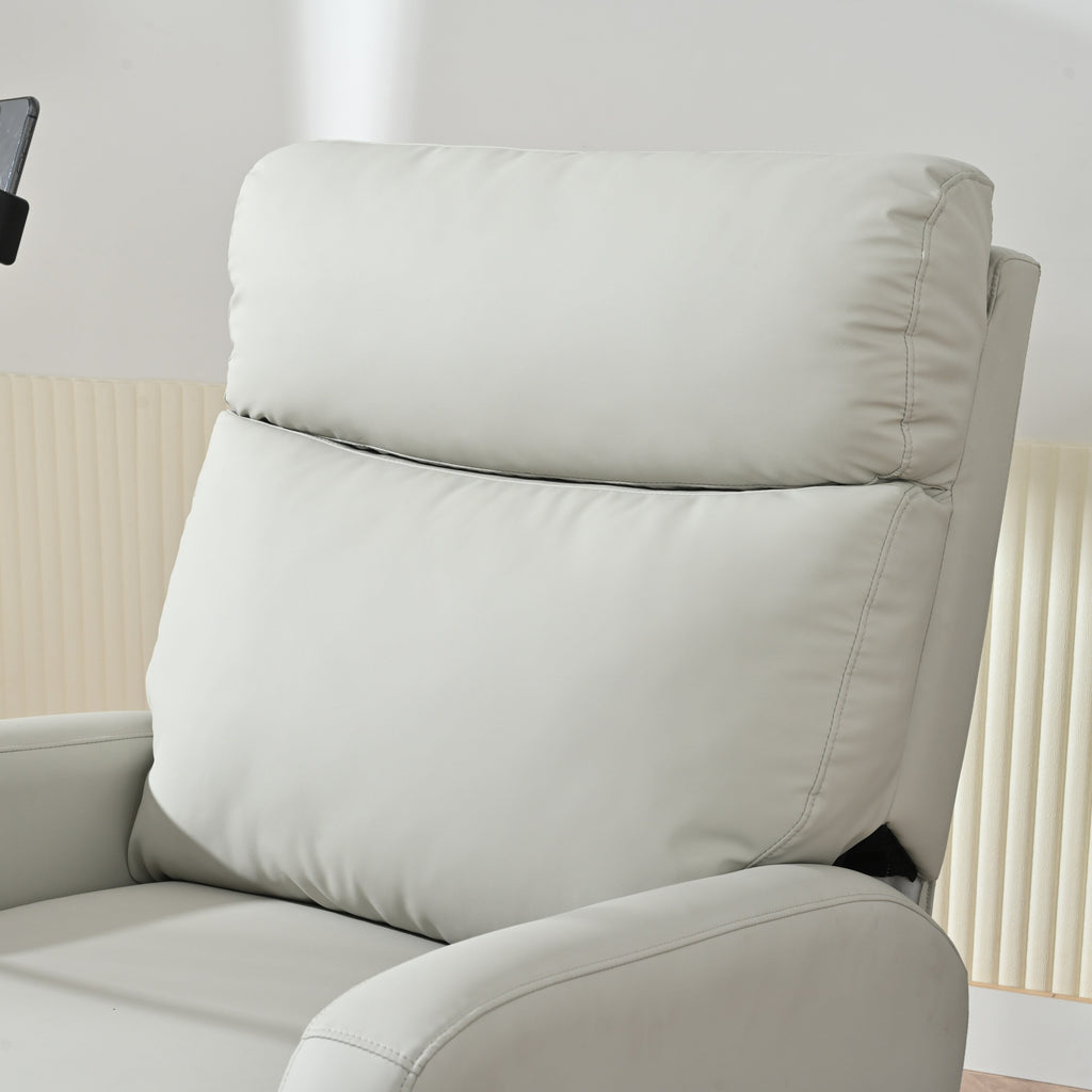 Fauteuil inclinable pivotant à 360° avec support de téléphone, repose-pieds et position réglable pour salon et home cinéma