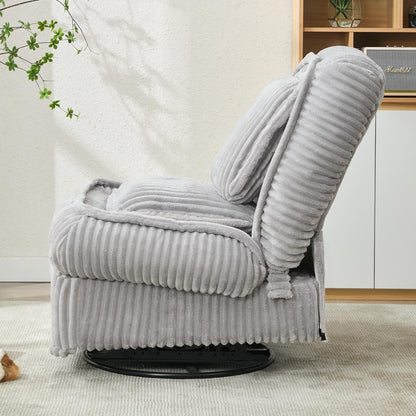 Canapé simple pivotant à 360°, fauteuil inclinable, fauteuil à bascule manuel sans accoudoirs, pour salon ou bureau