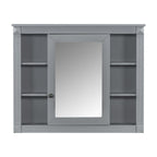 Meuble-lavabo moderne de 36 po avec lavabo supérieur et armoire à miroir, 2 portes et 2 tiroirs