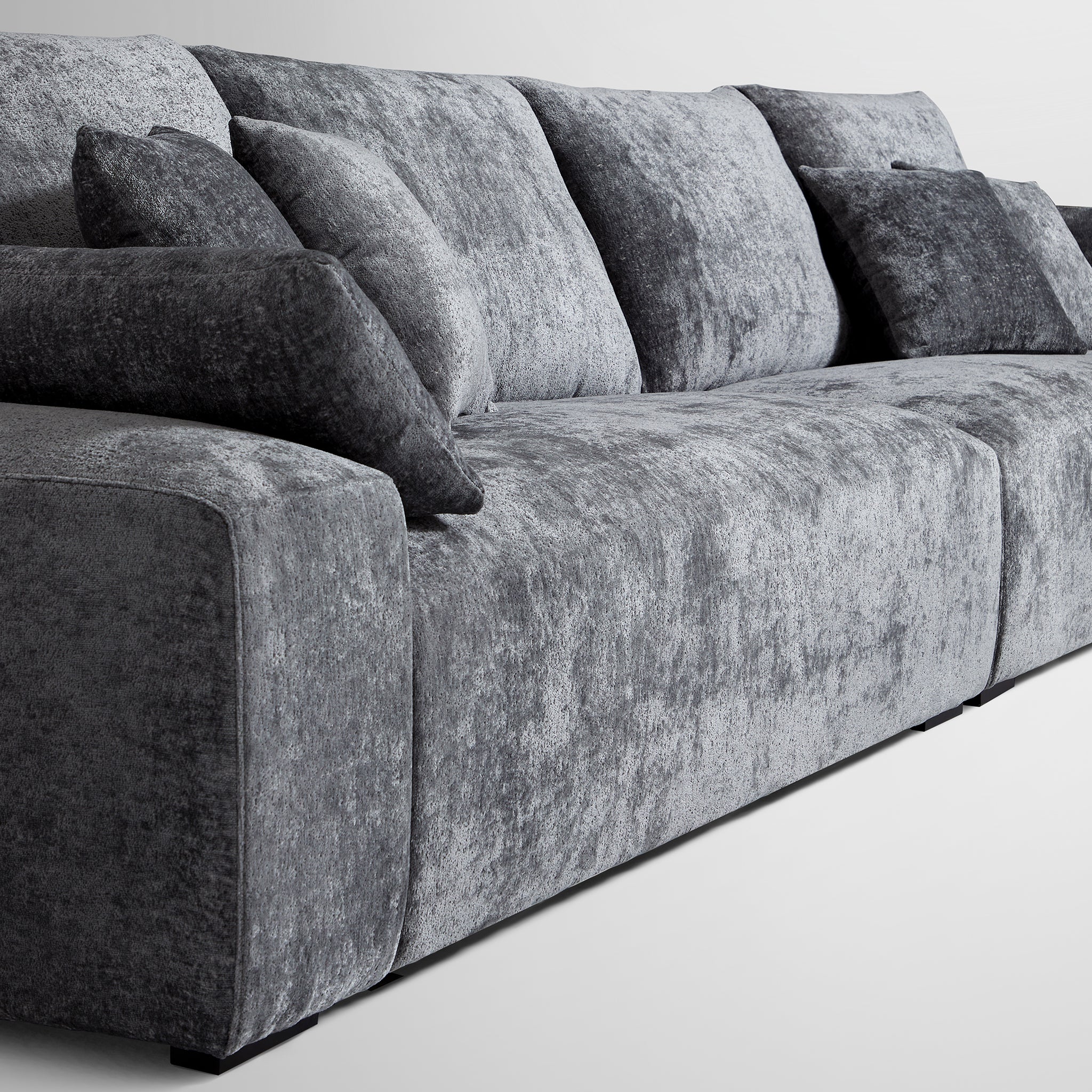 Le canapé d'angle beige Empress