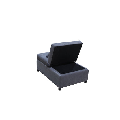 Canapé-lit ottoman simple pliable de 39,8 pouces avec dossier réglable et oreillers pour le salon