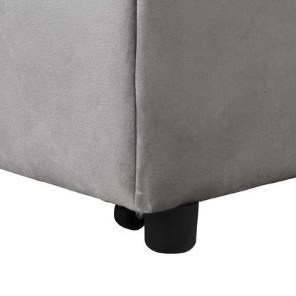 Canapé-lit ottoman simple pliable de 39,8 pouces avec dossier réglable et oreillers pour le salon