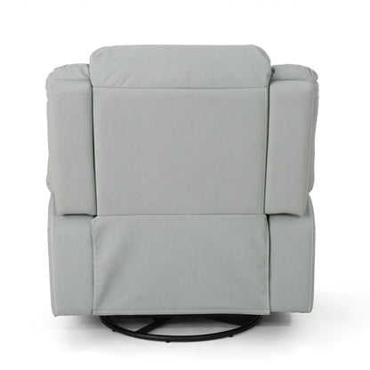 Fauteuil inclinable standard pivotant manuel en similicuir de 39 po de large