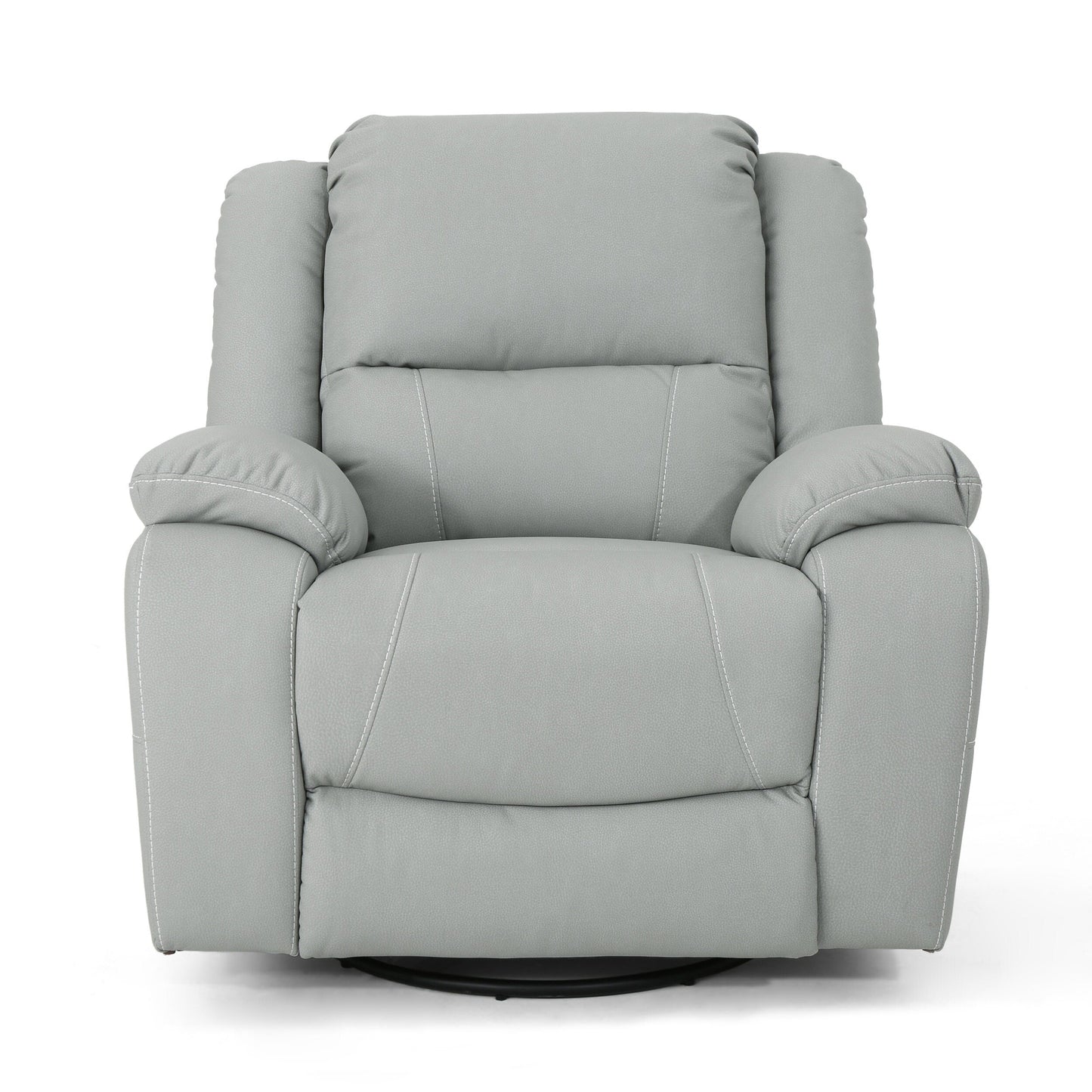 Fauteuil inclinable standard pivotant manuel en similicuir de 39 po de large