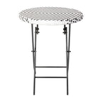 Ensemble de bistrot pliant 3 pièces en rotin PE pour intérieur/extérieur