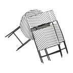 Ensemble de bistrot pliant 3 pièces en rotin PE pour intérieur/extérieur