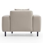 Fauteuil Noble en cuir gris foncé