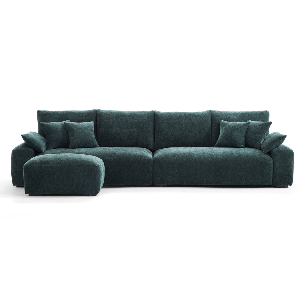 Le canapé et le pouf Empress Green