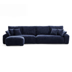 Le canapé et le pouf bleu marine Empress