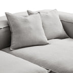 Canapé d'angle modulaire gris Freedom