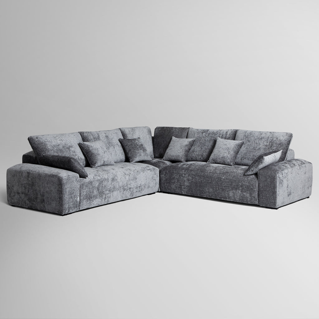Le canapé d'angle sectionnel gris Empress