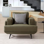 Fauteuil Olivia en cuir véritable pleine fleur