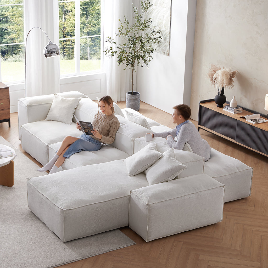Canapé sectionnel double face Freedom Modular blanc
