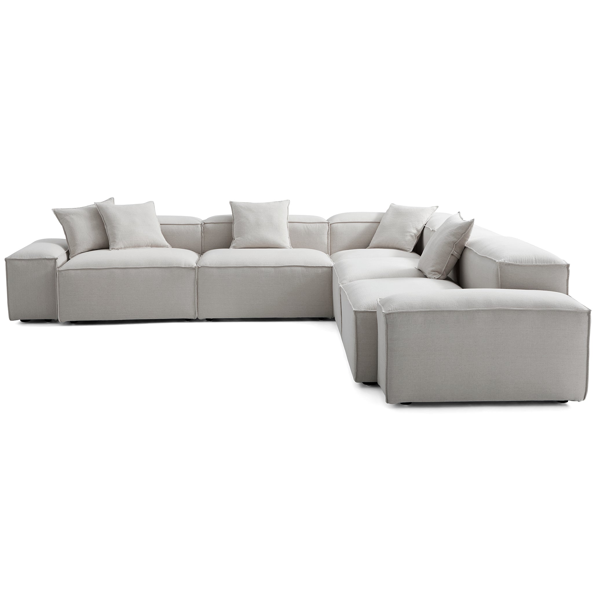 Freedom Modular Gray Corner Sectional Sofa
