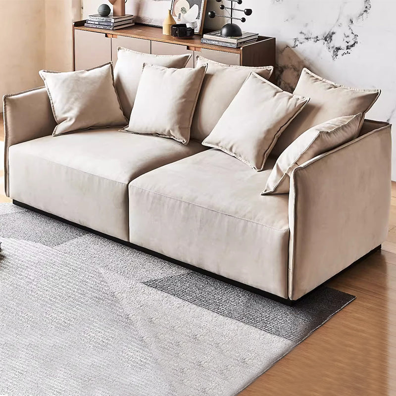 Filippo Khaki Velvet 3-Seater Sofa