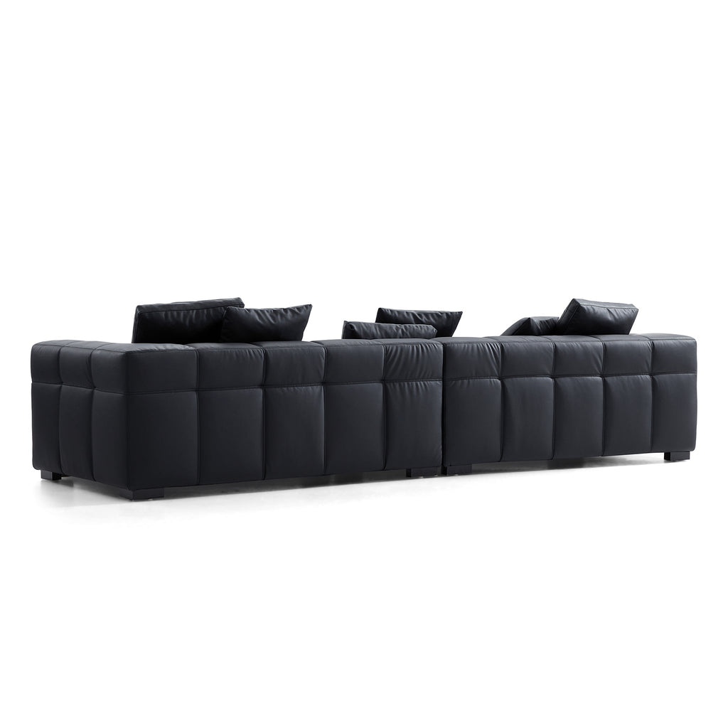 Blazer Black Leather Sofa
