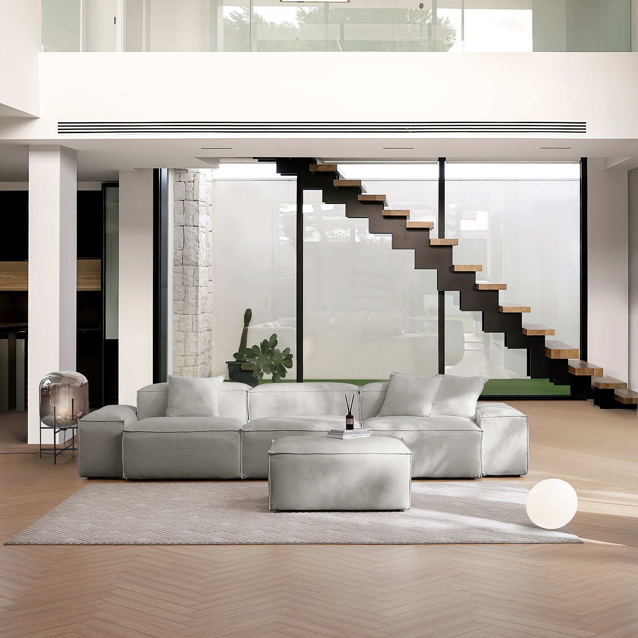 Canapé modulable Freedom gris